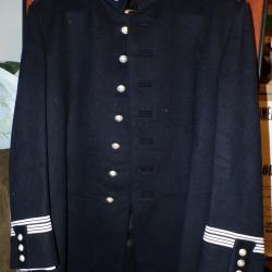 VESTE DE CEREMONIE AU GRADE DE COMMISSAIRE , PASSANT POUR LE PORT DE L'EPEE , PAS DE POCHE , TAILLE