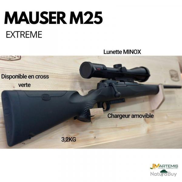 Carabine MAUSER M25 EXTREME Noir 30-06 (sans lunette ni rail)