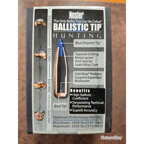 100 ogives Nosler ballistic Tip cal .257 - 100g