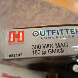 36 balles Hornady Outfitter cal .300 Winchester 180 gr GMX