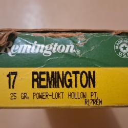 18 balles de .17 Remington
