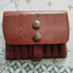 Pochette à balles cuir (chasse)
