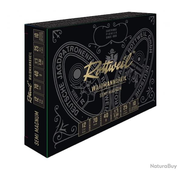 5 BOITES ROTTWEIL WAIDMANSHEIL SEMI- MAG 12/70 -40g N5  -30% + PORT OFFERT !!!