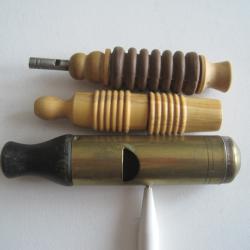 lot de 3 appeaux grives , oie et autres