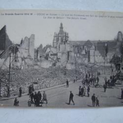 WW1 DOUAI EN RUINES - CARTE ANIMEE