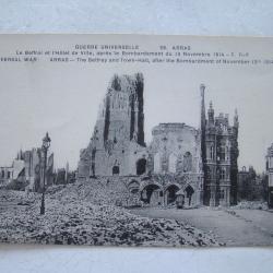 WW1 ARRAS EN RUINES 13 NOVEMBRE 1914