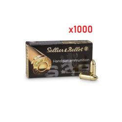 1000 munitions Sellier & Bellot 9mm 124GR FMJ