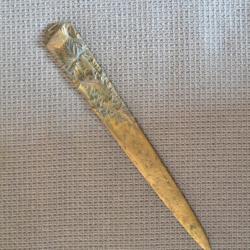 Coupe papier Bronze Frappé BOYER " Le Chardon"