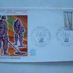 SERVICE DEMINAGE - 1° JOUR LEPUIX 11 OCTOBRE 1975 - FDC N 935