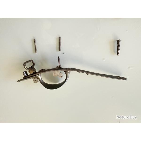 Ensemble pontet et queue de dtente pour fusil 1777 An IX