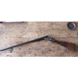 Fusil de chasse juxtaposé à chiens G.Zanotti calibre 12/70