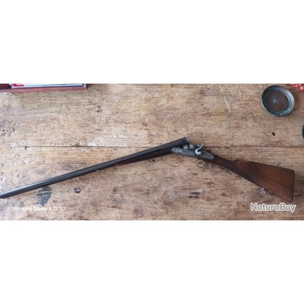 Fusil de chasse juxtapos  chiens G.Zanotti calibre 12/70