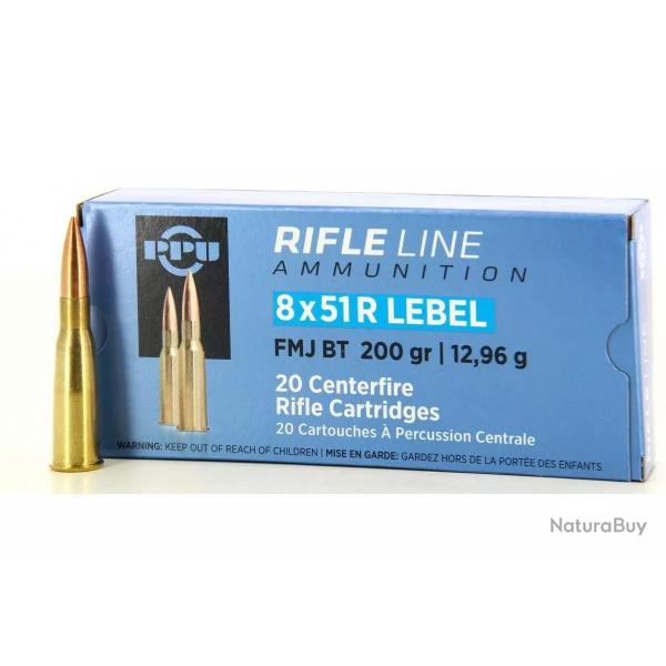 PARTIZAN cal.8x51R Lebel FMJ BT 200 grains - 12.96 grammes /20