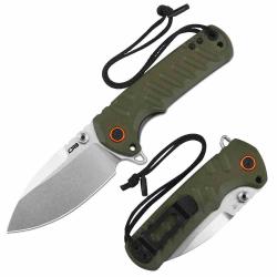 Couteau CJRB Cutlery Tundra Lame Acier D2 Manche G10 Green Liner Lock IKBS J1966GN