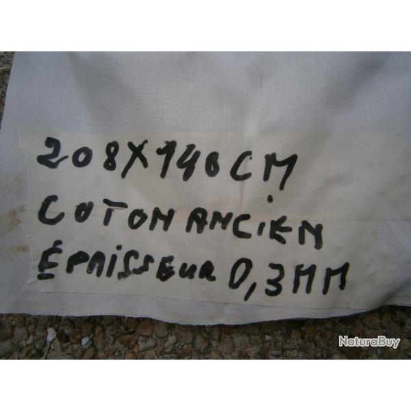 anciens draps coton tissage grossier pour confection vtements reconstitueurs