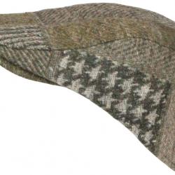 Béret Casquette Verte et Beige en Laine Patchwork Style Anglais Windsaur Taille unique Vert