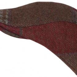 Béret Casquette Rouge et Marron en Laine Patchwork Mode Anglaise Windsaur Taille unique Rouge
