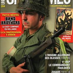 revue uniformes 284 zouaves 14-18, 1er rep, 101st airborne hollande, officier japonais, bouton fr