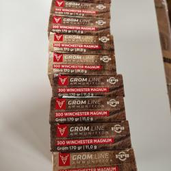 180 munitions 300 Winchester Magnum PPU PARTIZAN GROM 170 grains