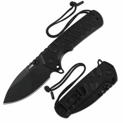 Couteau CJRB Cutlery Tundra Lame Acier D2 Manche G10 Black Liner Lock IKBS J1966BBK