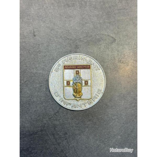 Mdaille de table 5e rgiment d'infanterie arme de terre franaise "navarre sans peur"