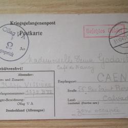 prisonnier guerre lettre 29 octobre 1940 document militaire
