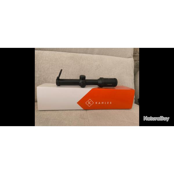 Lunette de battue kahles helia deuxime gnration 1-5x24 avec bonette et bague de rglage rapide