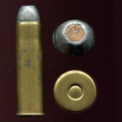 .50-95 WCF Winchester - RARE -  balle plomb à insert cuivre marqué d'un X en relief à la pointe