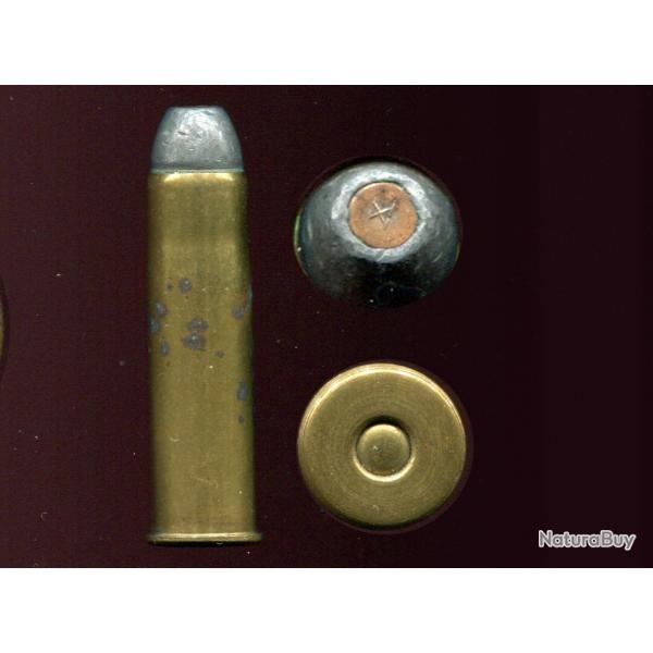 .50-95 WCF Winchester - RARE -  balle plomb  insert cuivre marqu d'un X en relief  la pointe