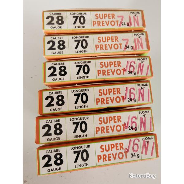 60 munitions PREVOT 28/70 BJ nickel
