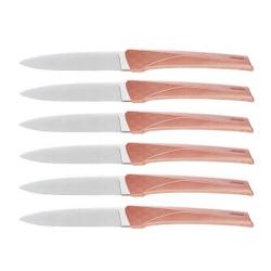 Coffret 6 couteaux de table Florinox "Kiana" rouge Terracotta KIA6.T