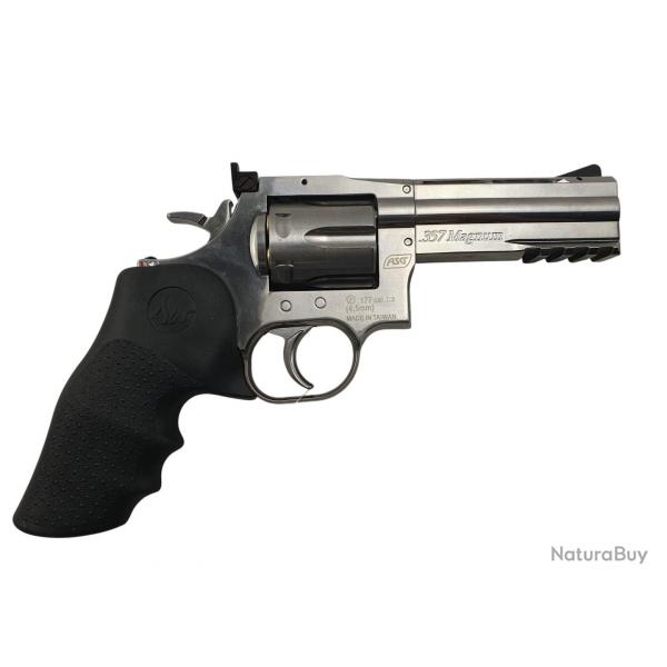 AIRGUN REVOLVER ASG MODEL POUCES357 MAGNUM POUCES CO2 CAL4.5 DIABOLO CANON 4 POUCES - CATEGORIE D