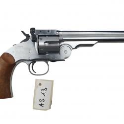 AIRGUN REVOLVER ASG SCHOFIELD EFFET NICKELÉ CO2 CAL.4.5BB'S CANON 7 POUCES