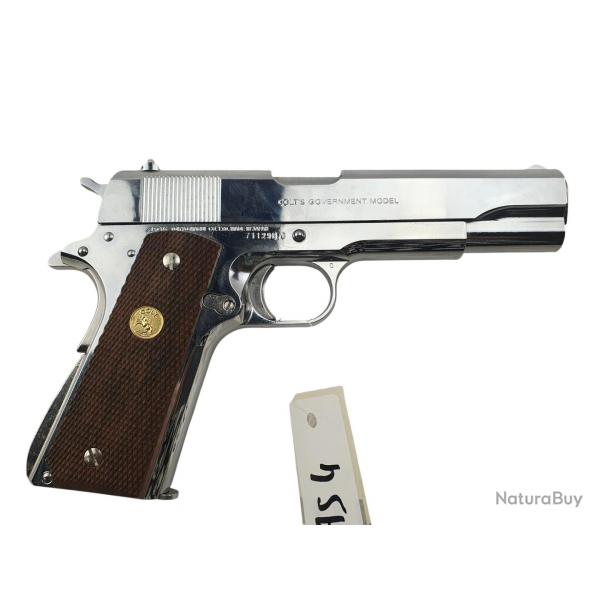 AIRGUN PISTOLET A BILLES TOKYO MARUI 1911 MK IV SERIES 70 EFFET NICKELE AIRSOFT