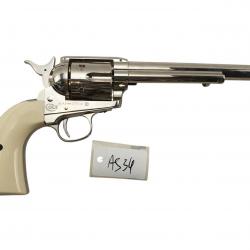 AIRGUN REVOLVER COLT 1873 SAA NICKELE CAL.4.5DIABOLO UMAREX CANON 7.5 POUCES