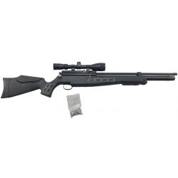 OCCASION AIRGUN- CARABINE PCP HATSAN BT65 RB CAL.6.35 + LUNETTE NIKKO + CHARGEURS