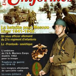 gazette des uniformes 220 35ème ri 1940, moscou 1941-42, us marine corps insigne, insignes radios