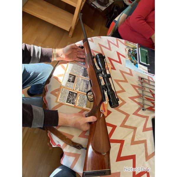 Carabine 7x64 steyr mannlicher modèle m equipe d une lunette zeiss diavari 1,5 - 6x42
