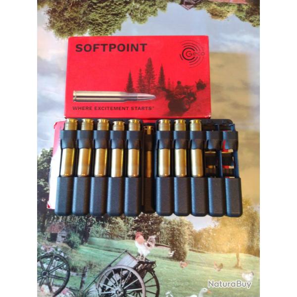 38 balles Geco soft Point cal 7x64