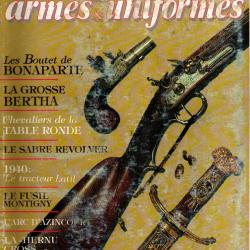 gazette des armes et uniformes 219 , la grosse bertha, poignard commando chilien, sabre révolver ,
