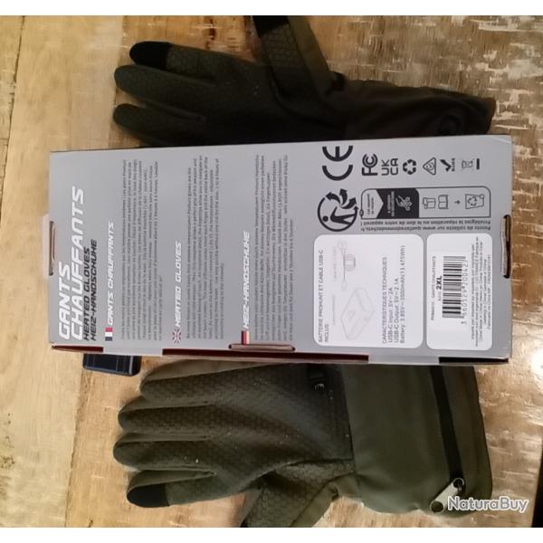 Vend gants chauffants pro hunt