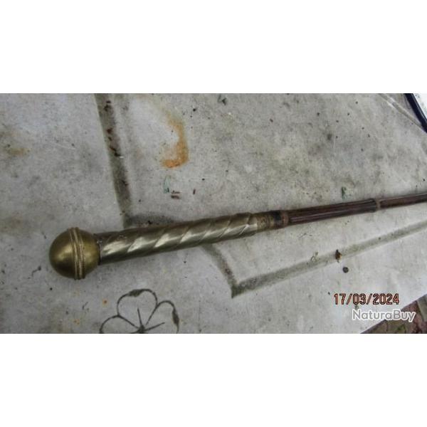 canne lgante poigne laiton matraque pointe baionnette rosalie ou 36 casse tte ww1 ww2 artisanat