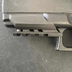 Adaptateur picatinny pour Glock17 Gen 5 (coloris au choix)