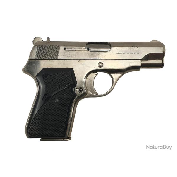 PISTOLET ZASTAVA M70 NICKEL CALIBRE 32ACP (7.65BROWNING) - CATEGORIE B ref.Z8