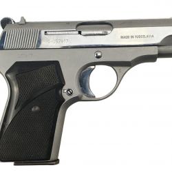 PISTOLET ZASTAVA M70 POLI BLANC CALIBRE 32ACP (7.65BROWNING) EXCELLENT ETAT - CATEGORIE B ref.X11