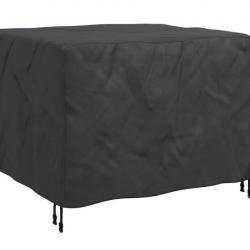 Housse mobilier extérieur noir 100x100x70 cm tissu 420D imperméable résistante pratique