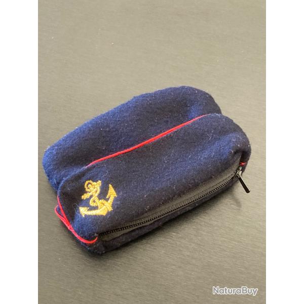 Porte-monnaie calot Troupes de marine