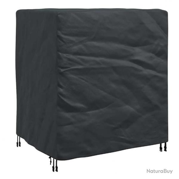 Housse mobilier extrieur noir 116x100x120 cm tissu 420D impermable protection intempries