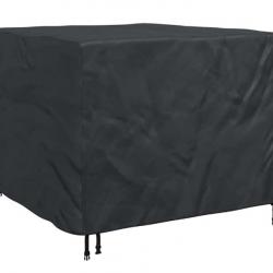 Housse mobilier extérieur noir 135x135x90 cm tissu 420D imperméable résistante pratique