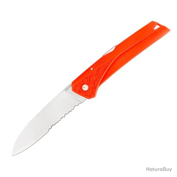 Couteau pliant Florinox "Kiana" manche orange motif "origine" FLKMORANGE